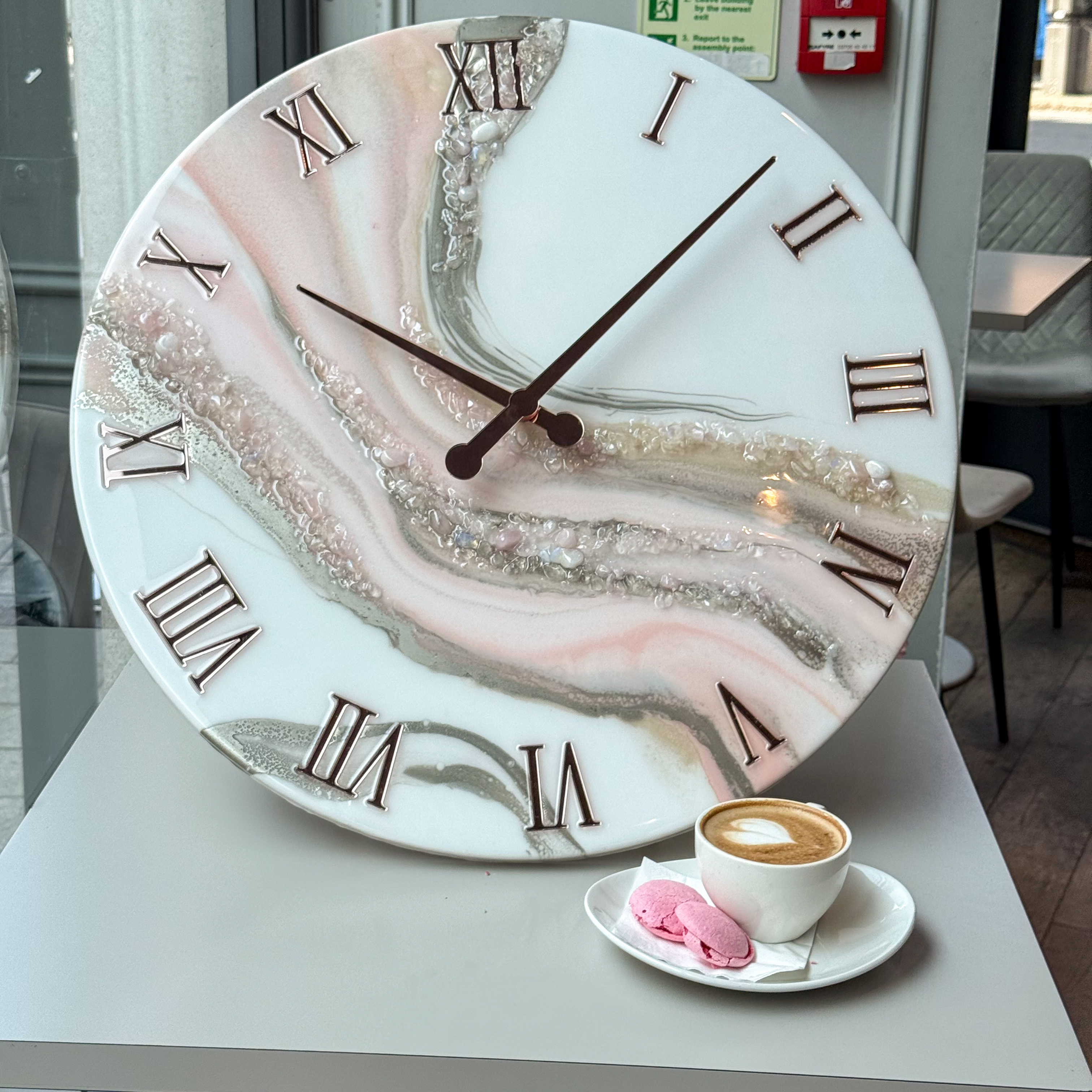 Blush Veil Wall Clock — view 2