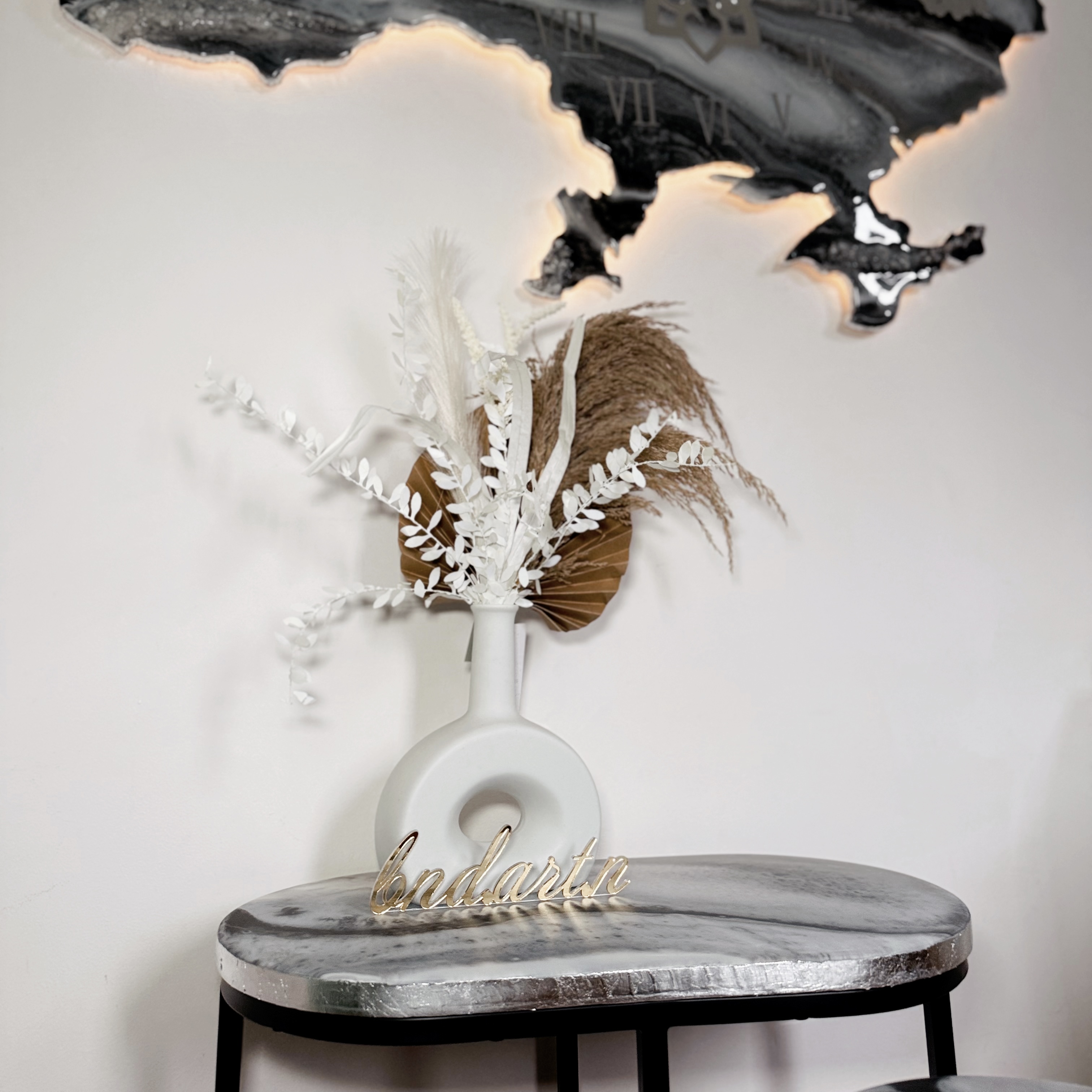 Silver Veil Nesting Tables — Set of Three — view 5