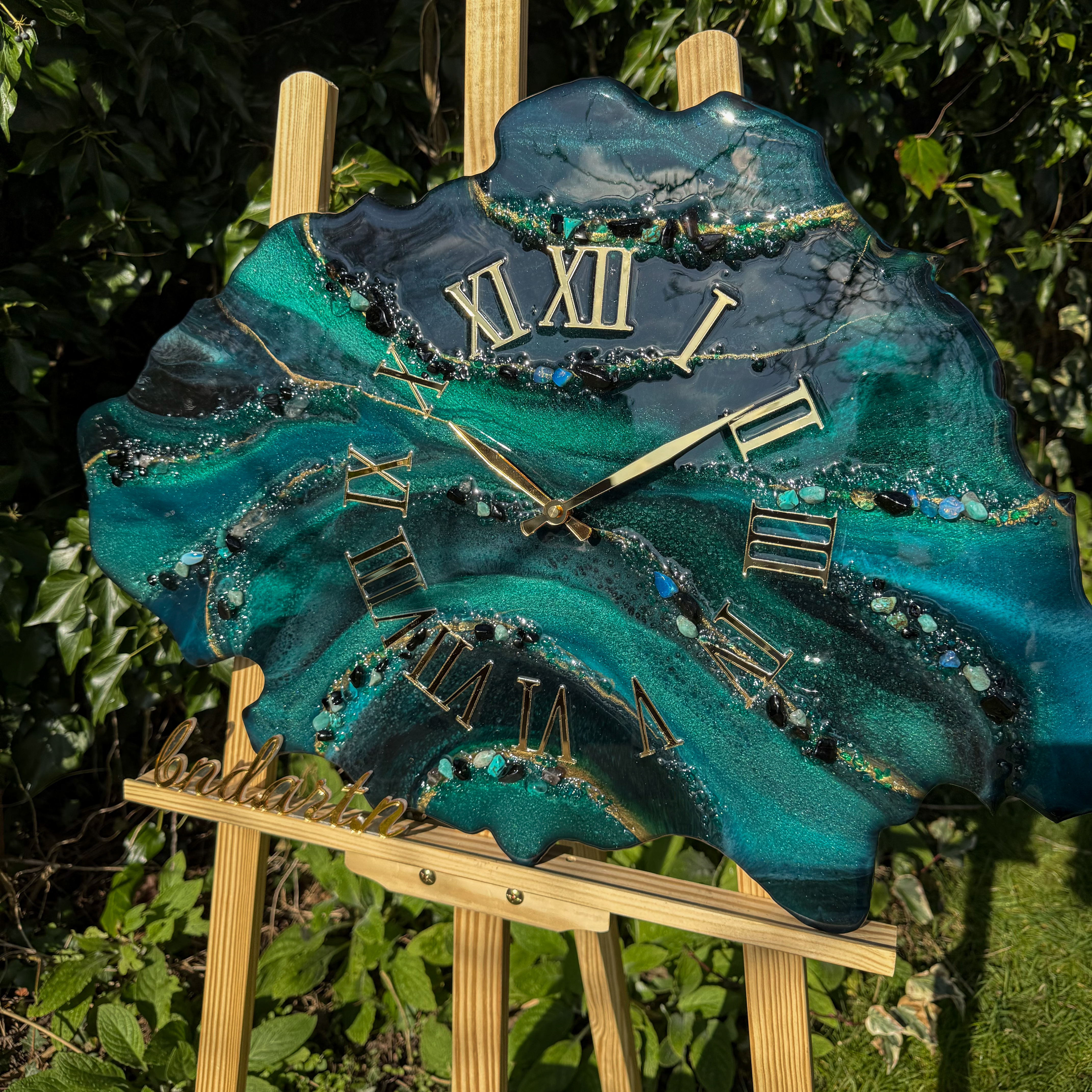 Emerald Tide Wall Clock — view 9