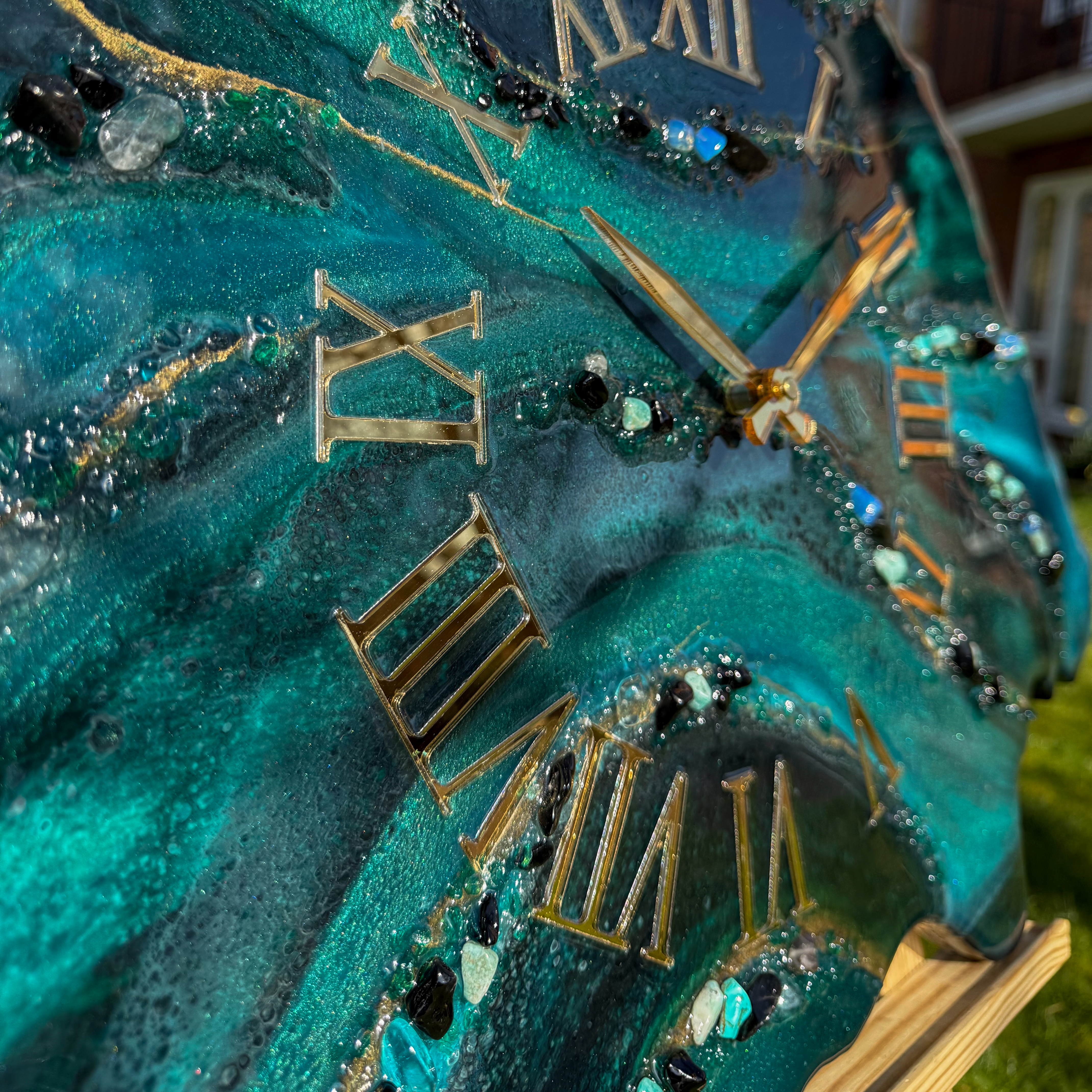Emerald Tide Wall Clock — view 6