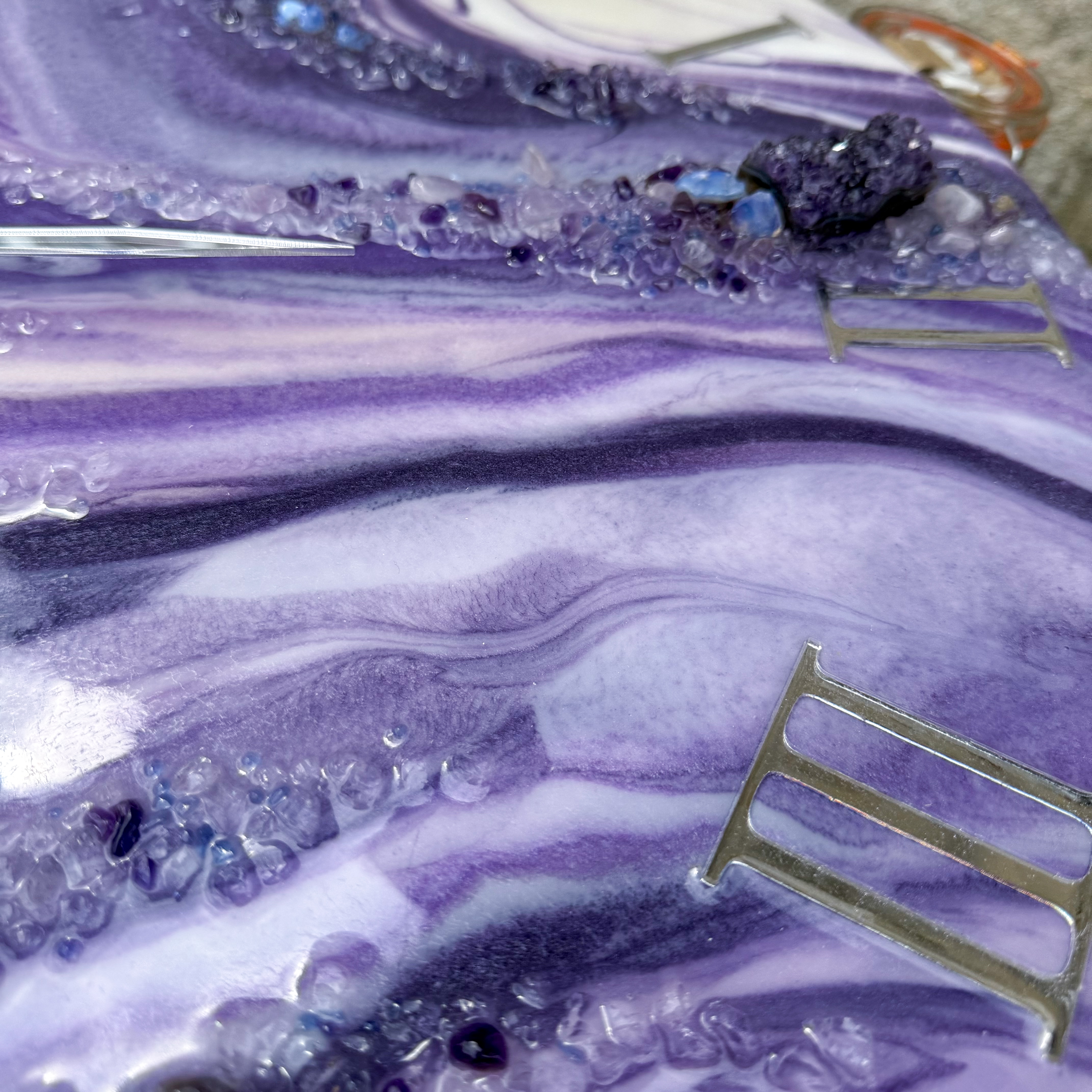 Amethyst Veil Wall Clock — view 4