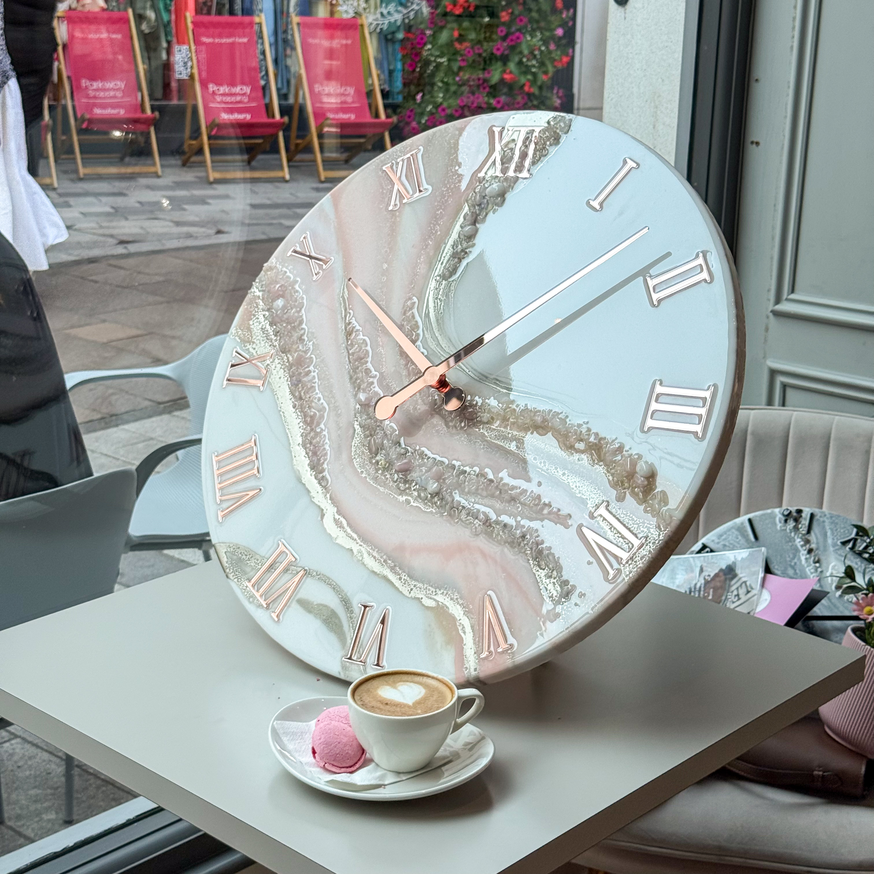 Blush Veil Wall Clock — view 3