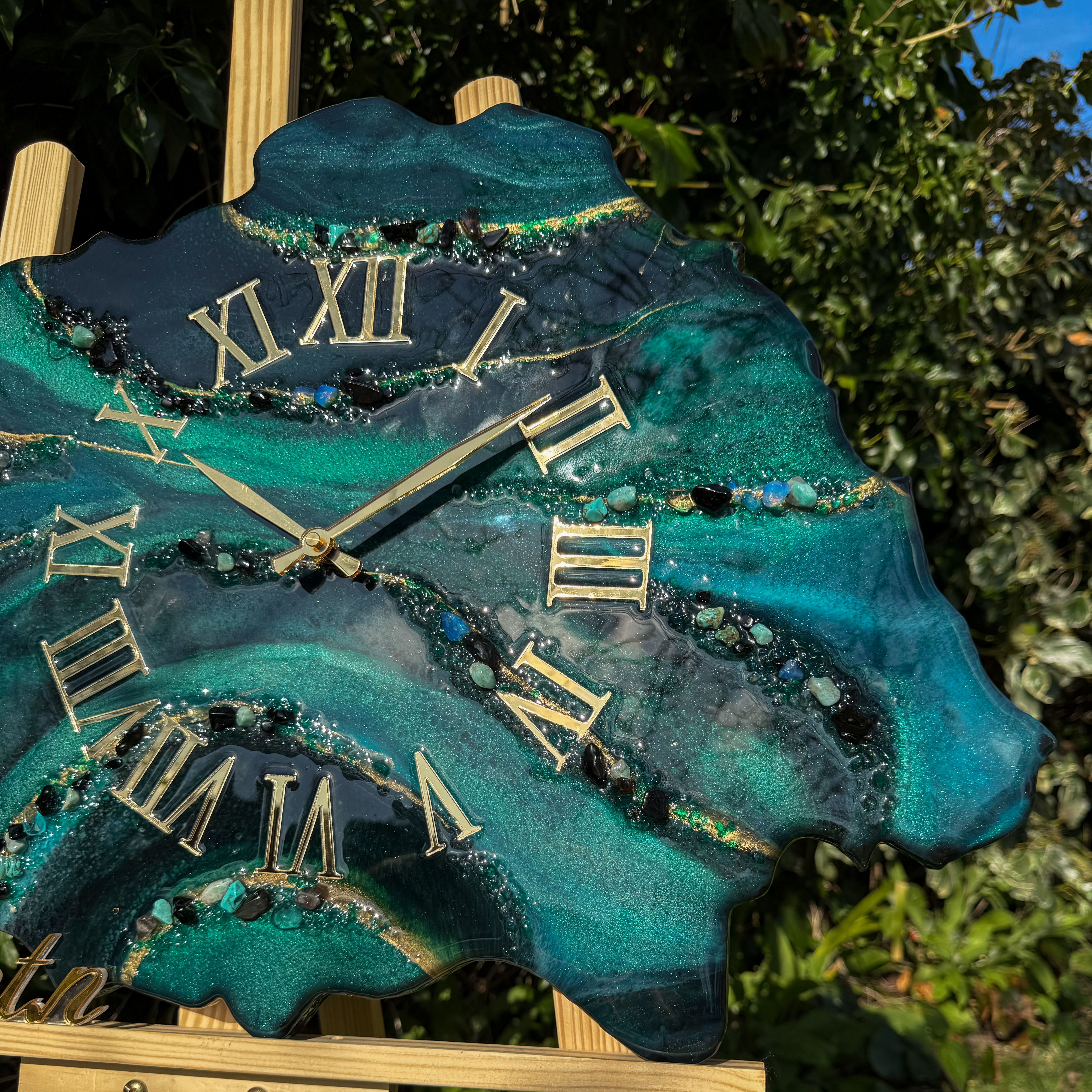 Emerald Tide Wall Clock — view 4