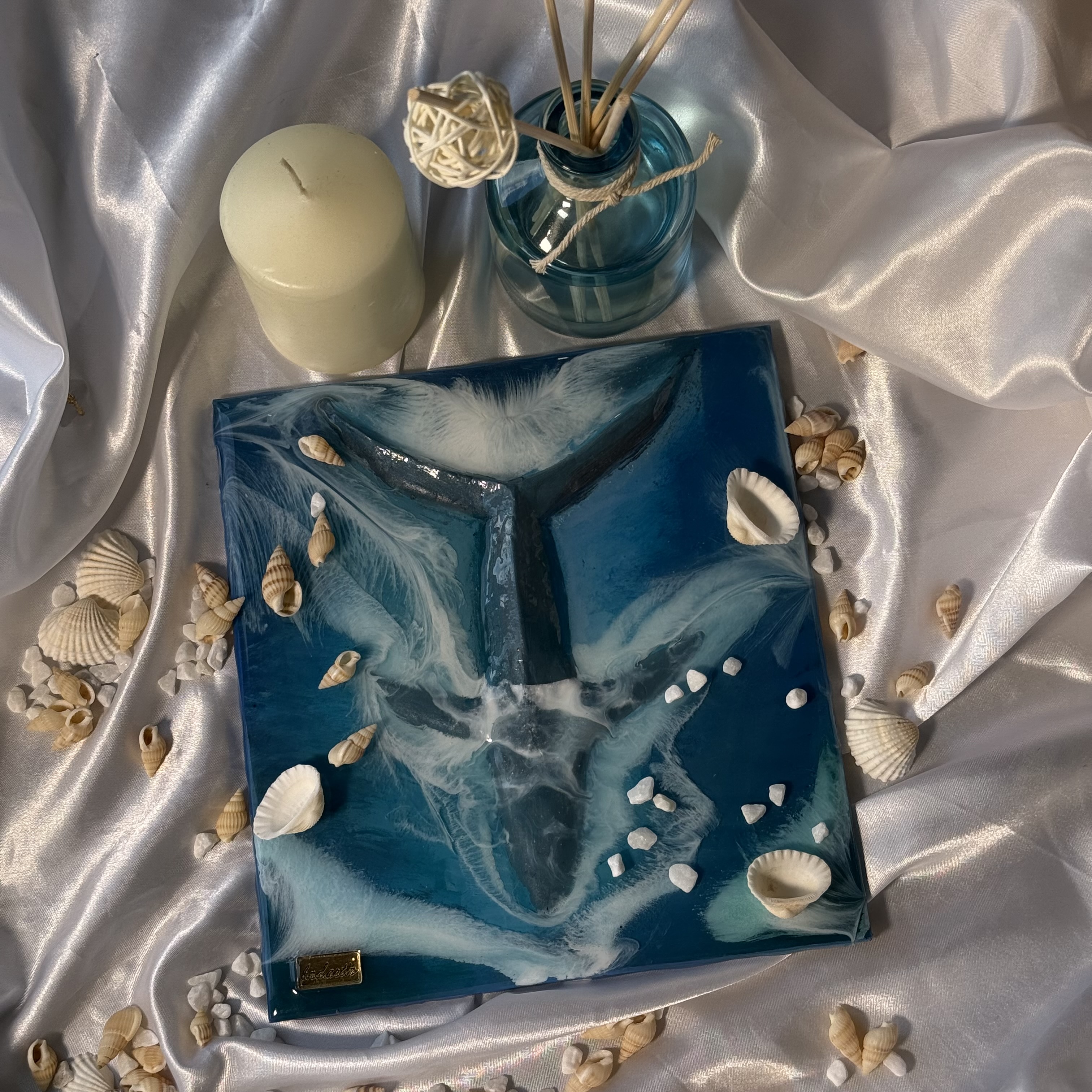 Whale Song Ocean Resin Art — view 3