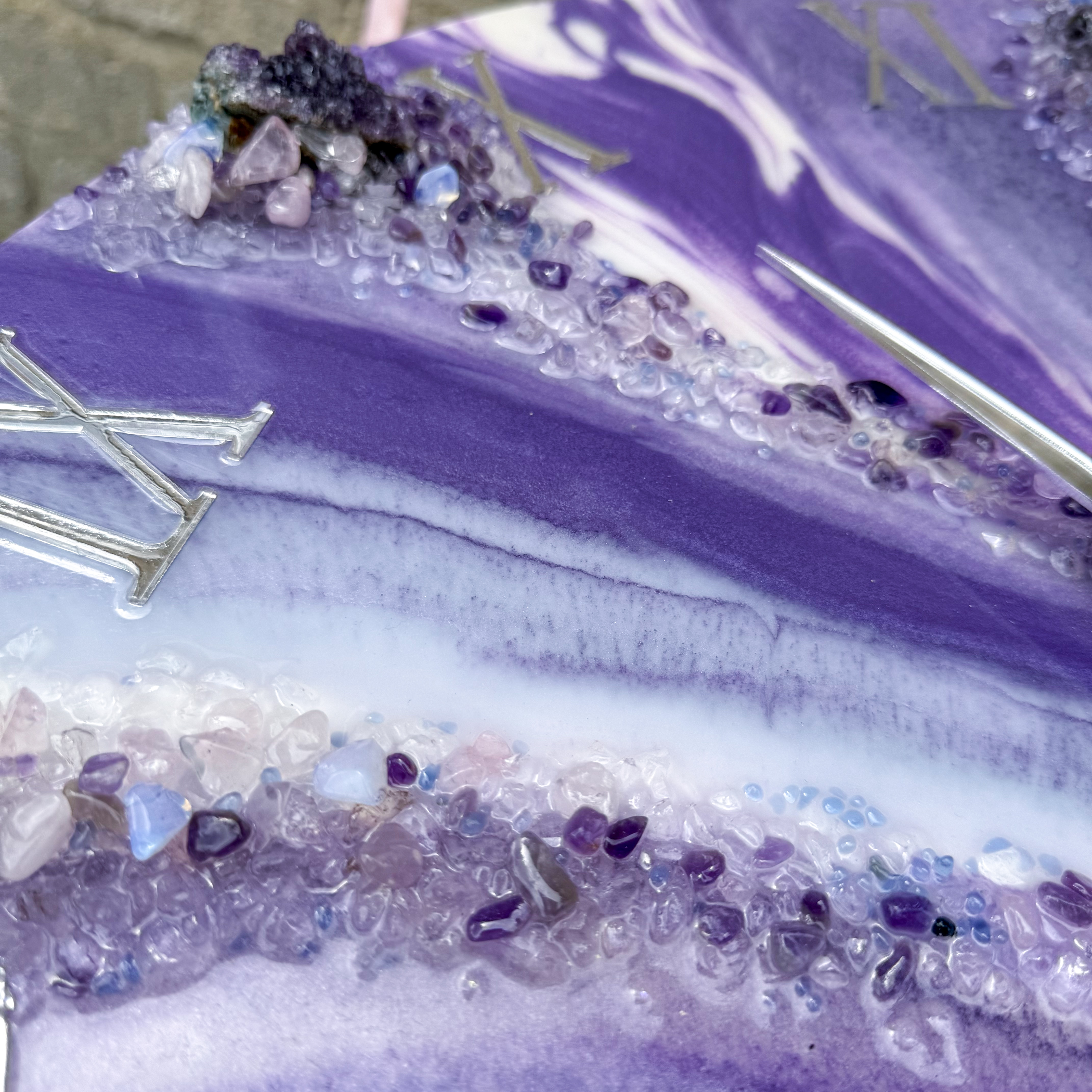 Amethyst Veil Wall Clock — view 5