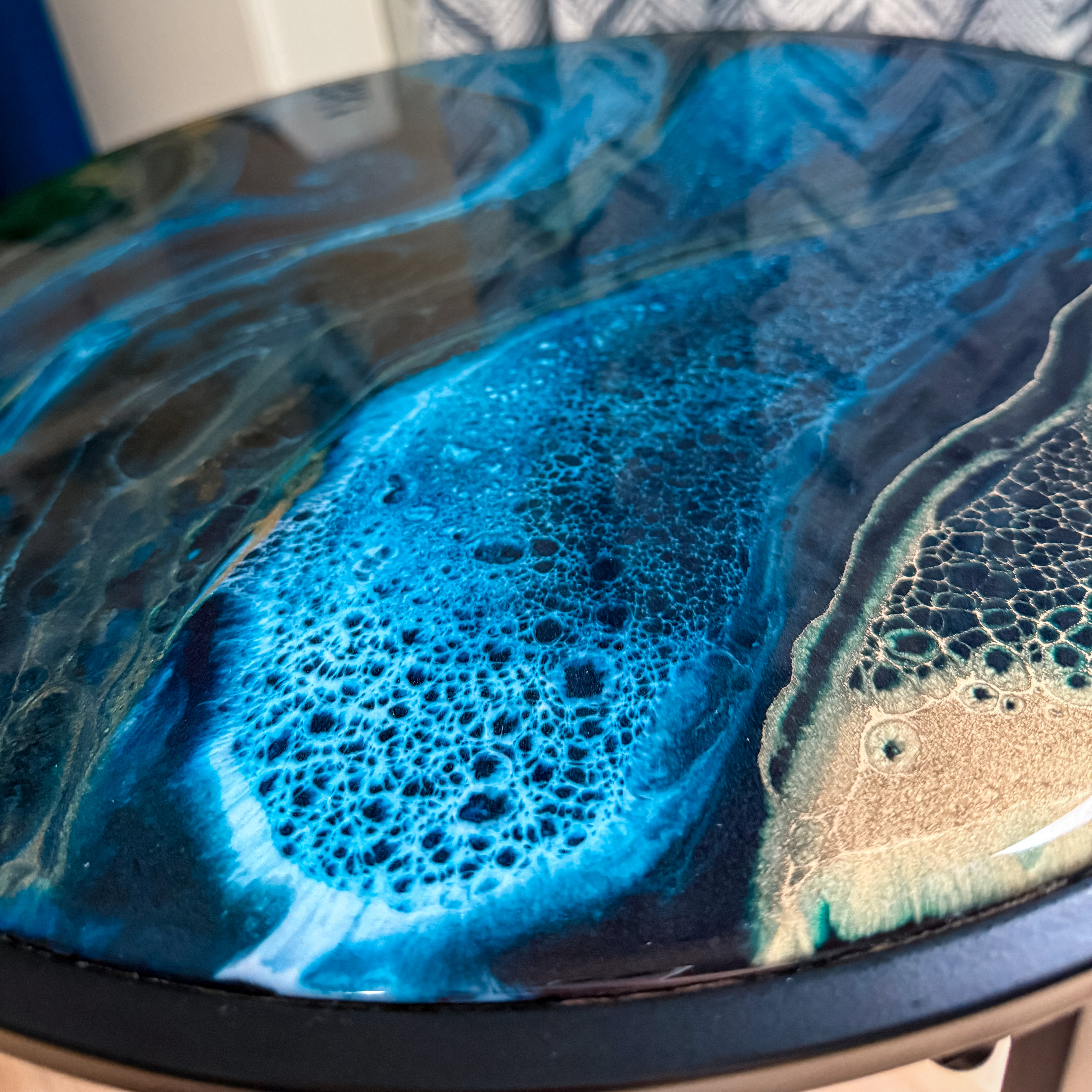 Midnight Tide Resin Side Table — view 5