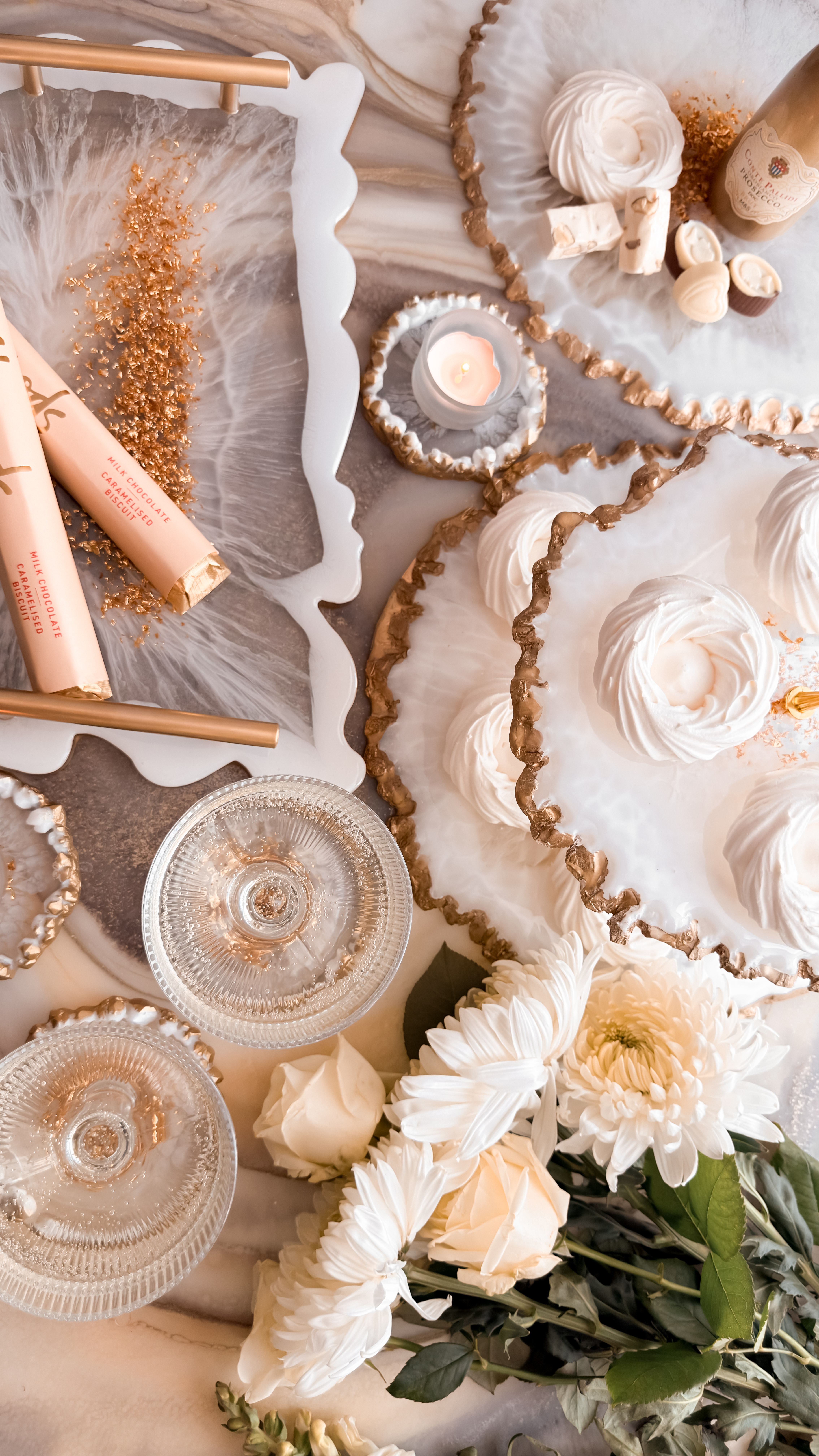 Ivory Veil Two-Tier Serving Stand — view 6