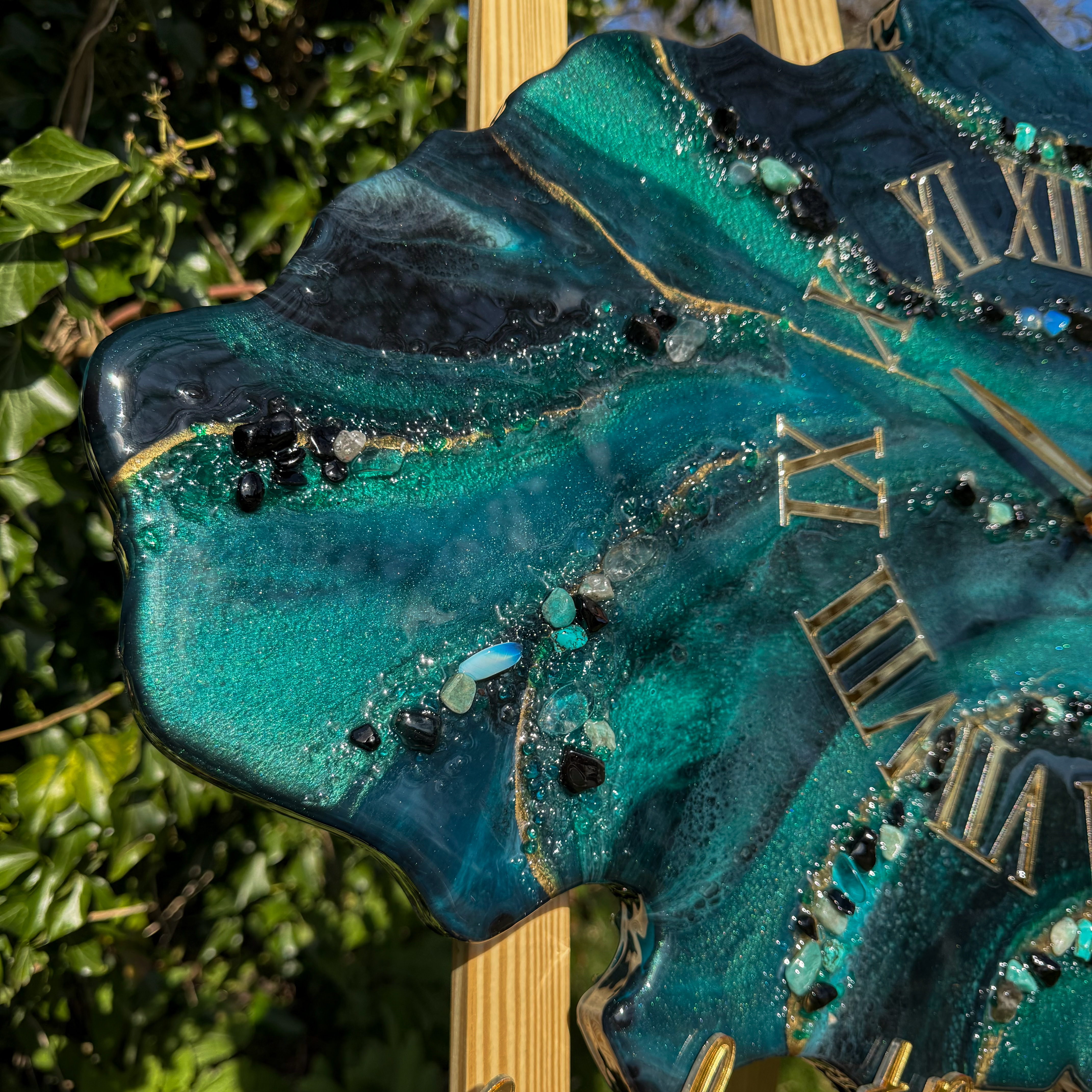 Emerald Tide Wall Clock — view 5