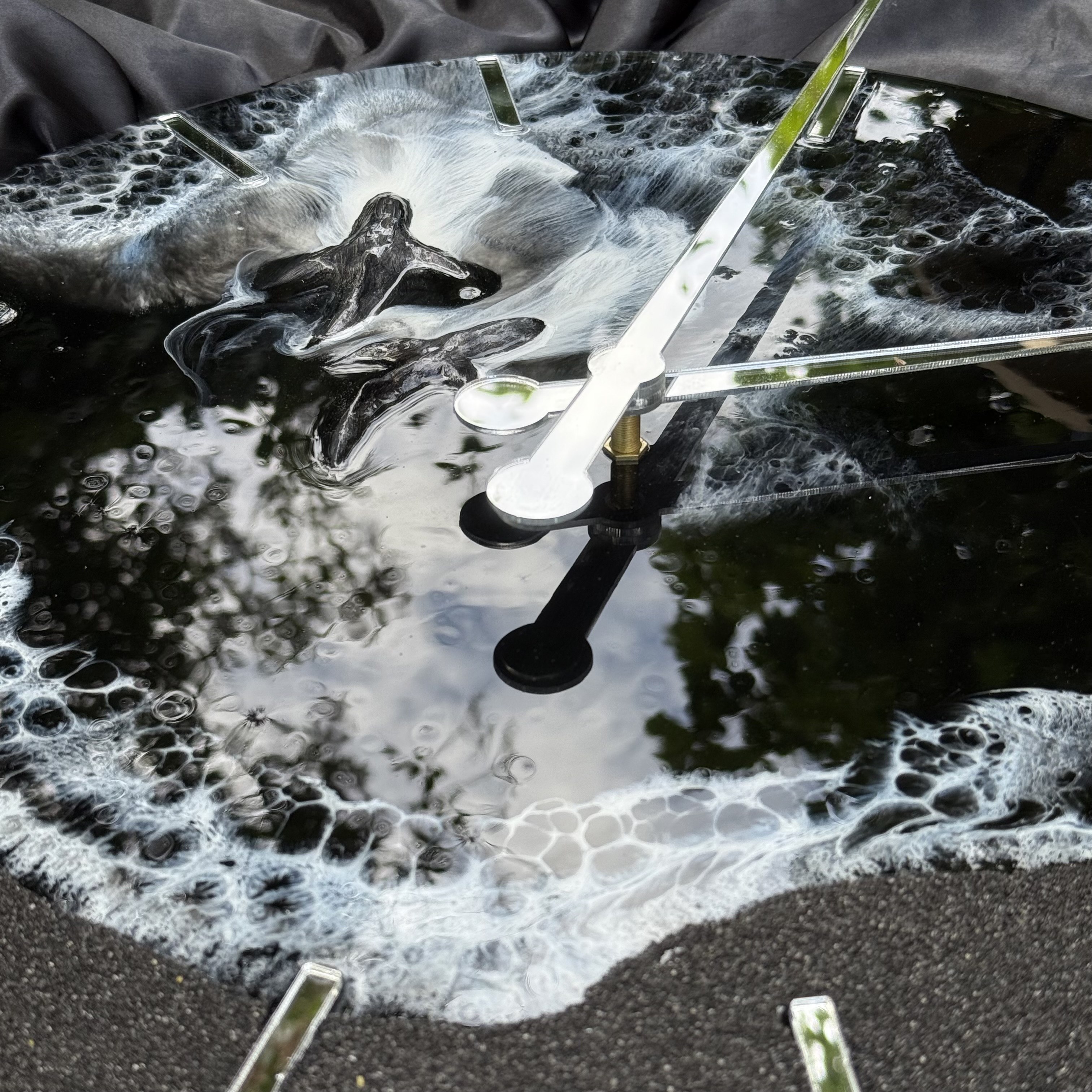 Midnight Ocean Resin Wall Clock — view 5
