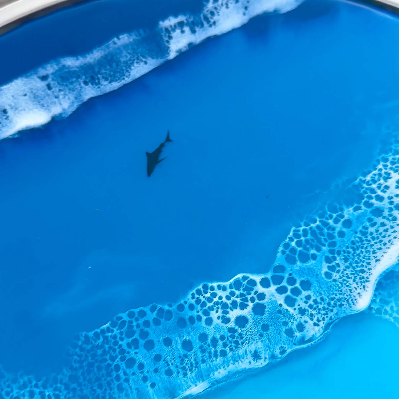Azure Shore Resin Side Table — view 4