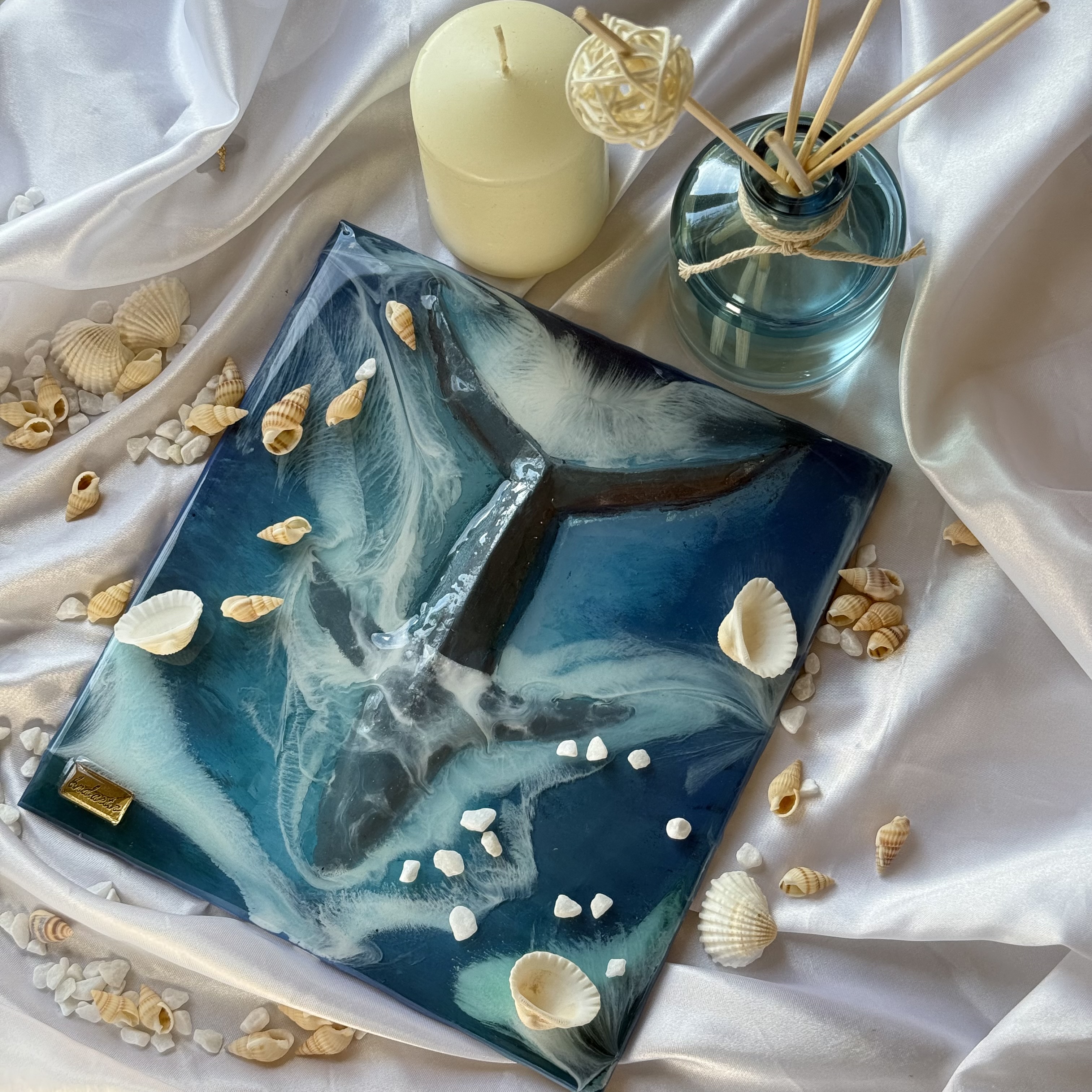 Whale Song Ocean Resin Art — view 2
