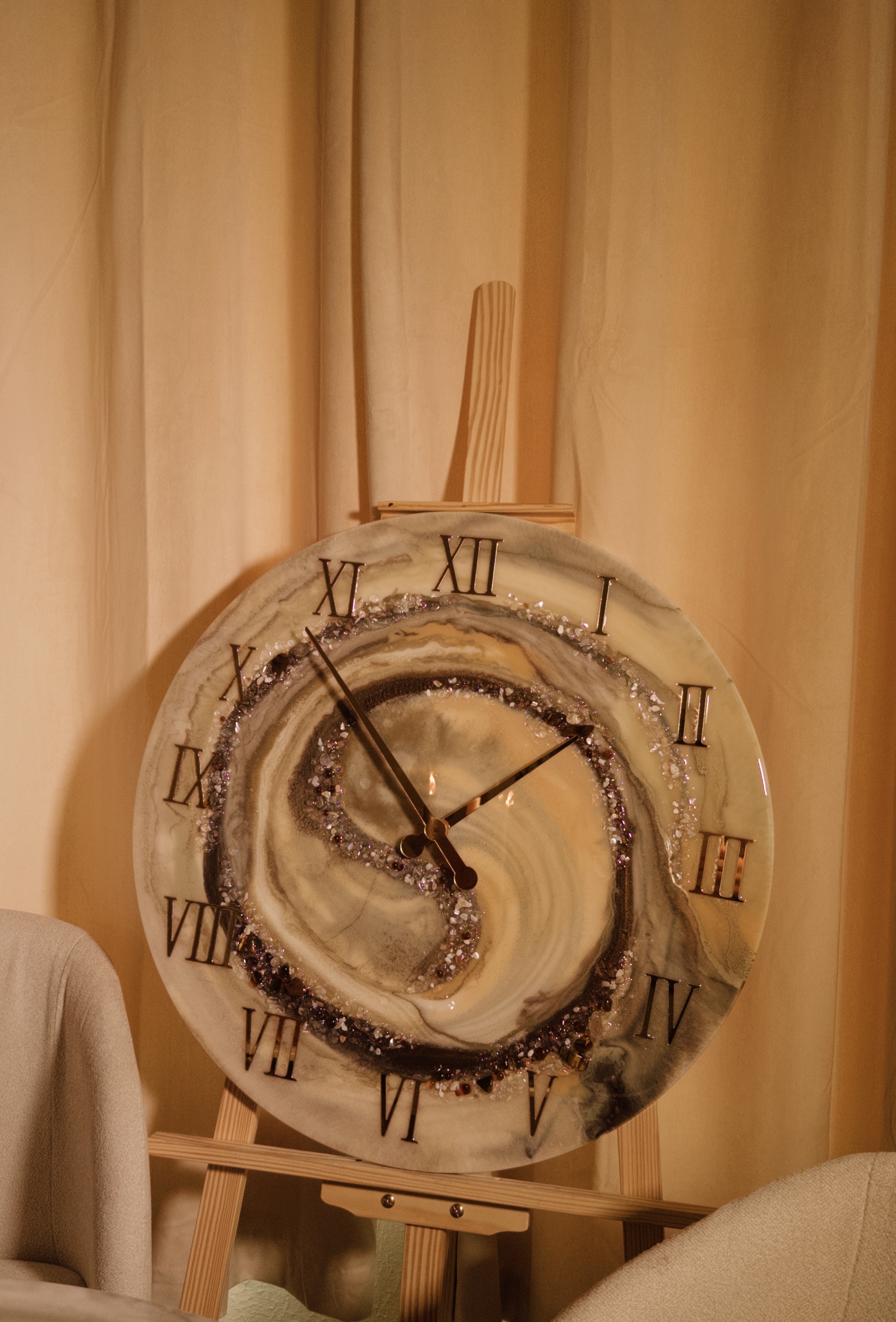 Smoky Agate Wall Clock — view 6