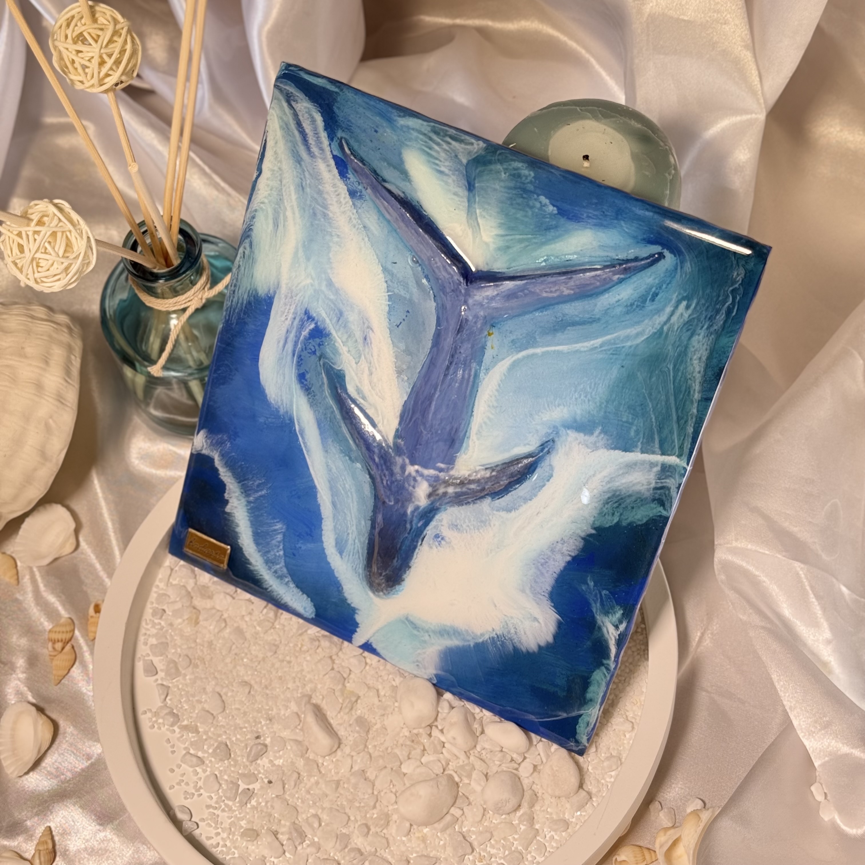 Whale Song Ocean Resin Art — view 4